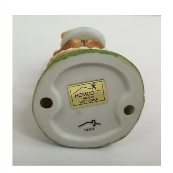 Vintage HOMCO Home Interior 1462 & 1426 Picnic Bears Porcelain Figurines - Picture 8 of 10